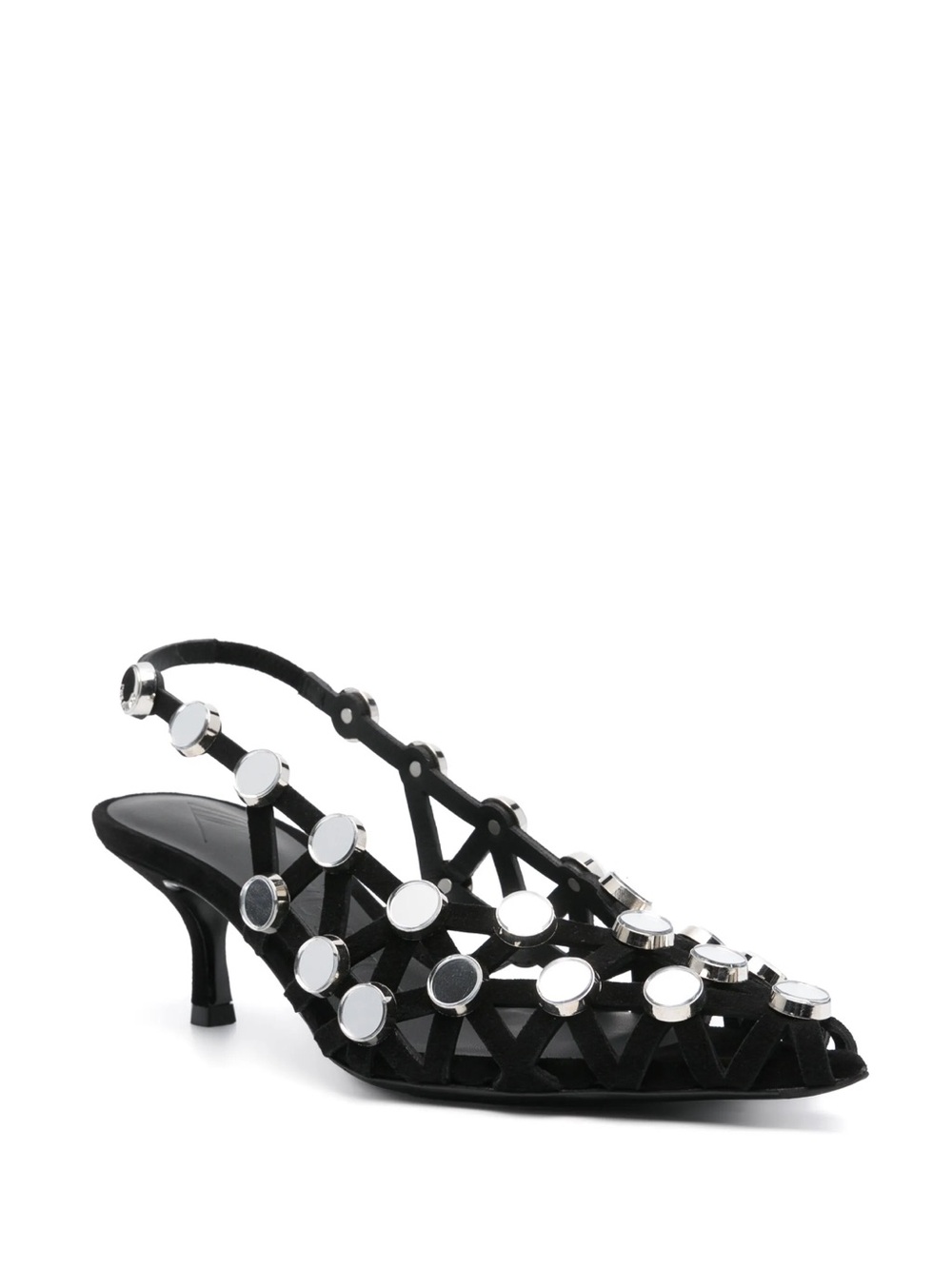 The Attico
Embellished leather mules